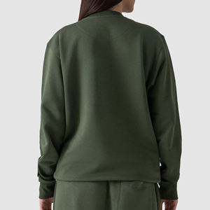 Sudadera de algodón 100% con logotipo serigrafiado personalizado de alta calidad, sudadera transpirable de Hip Hop para mujer - Product Image 2