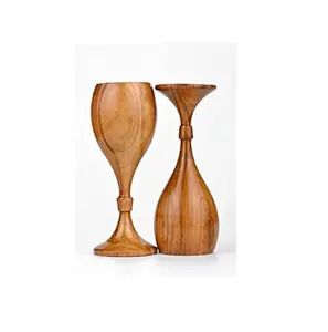 Holzglas Kaffeetasse Glas mit Holz bügel Old Style für kunden spezifische Größe günstigen Preis mit Verkaufs produkt