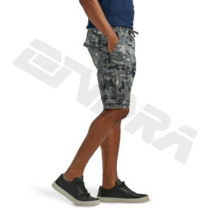 Short de fitness en coton doux pour hommes, vêtements d'entraînement et de jogging actifs, style décontracté à motif solide - Product Image 6