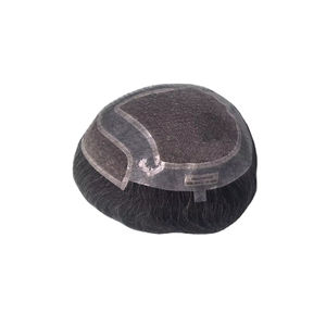 Peluca de Cabello Humano Virgen Remy Indio, Tupé con Ondas Naturales, Trama Única para Prótesis Capilares de Encaje - Product Image 6