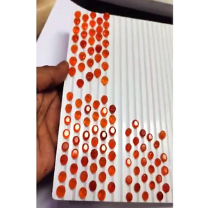 151 pièces de cornaline naturelle 7x5 8x6 9x7 10x8mm facette ovale 240 Cts Lot Iroc ventes rouge Onyx ovale coupe pierre précieuse en vrac US $41 pour tous - Product Image 5