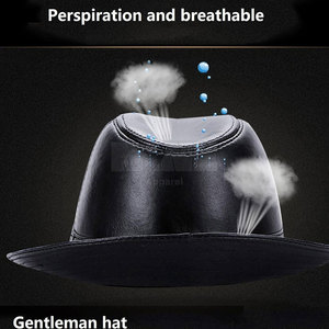 Sombreros de cuero de alta calidad Sombreros de cuero para hombres superventas Sombreros de cuero de color personalizados para la venta en línea - Product Image 3