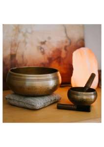 Cuencos Tibetanos de Acero Inoxidable Pulido de Amazon, Calidad Premium, Hechos a Mano, Estilo Tibetano, Meditación, Yoga, Sanación con Sonido, Chakra - Product Image 2