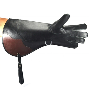 Gants de Falconerie en Cuir Véritable Sur Mesure, Robustes et Anti-Morsure, pour Manipulation des Rapaces - Meilleure Qualité en Cuir de Vache Véritable - Product Image 1