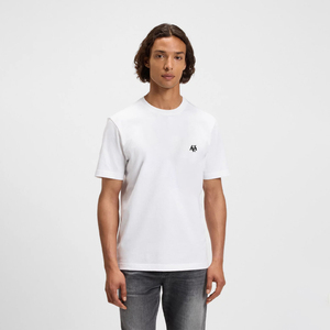 Camiseta básica de cuello redondo para hombre, algodón, informal, uso diario, 100% algodón, Impresión de logotipo personalizado, color blanco para hombre, fabricado por HP - Product Image 1