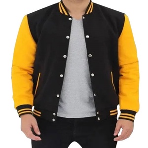 Blouson aviateur à manches longues avec logo personnalisé OEM pour hommes tissu en toile pour la saison d'hiver - Product Image 2