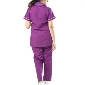 OEM Custom Logo Nurse Uniforms Scrubs Suits for Women Long Sleeve <b>Doctor</b> Hospital Uniform <b>Sets</b> Zipper Shirt and Pants Scrubs - Product Image 3