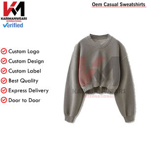 OEM personalizado de peso pesado 500 GSM algodón pulóver sudaderas de calidad superior de gran tamaño Unisex Streetwear para hombres y mujeres - Product Image 2