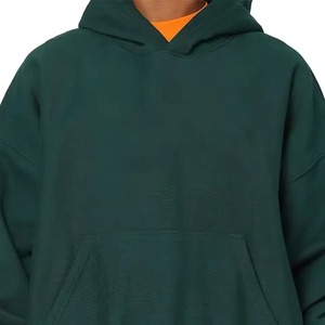Custom Oversize 100% Cotton Fleece Pullover Hoodie Front High Quality Cropped Fashion Crop <b>Top</b> Loose Fit Casual <b>Winter</b> Short - Product Image 5
