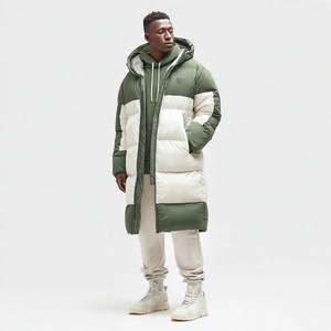 Chaqueta Larga Acolchada para Hombre, Abrigo Largo Acolchado de Moda para Invierno, Abrigo Largo Acolchado Cálido para Hombre - Product Image 3