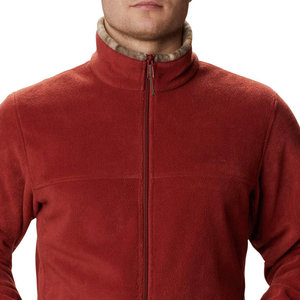 2025 nouveauté veste pour hommes impression personnalisée manches longues fermeture éclair avant O cou col respirant polaire veste pour hommes - Product Image 4