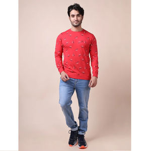 Ultimate Comfort Stylish Fit Venta caliente Red Loopknit Sudadera 100% algodón Mangas completas Ropa de todo el día para la temporada de invierno ODM - Product Image 1
