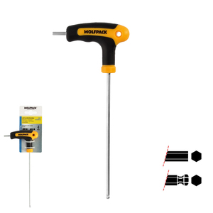 Chiave a brugola con testa sferica a T da 4,0 mm. Con Colgador - Product Image 1