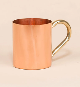 Taza de cobre de alta calidad con mango de latón, diseño martillado, taza para beber Ayurvédica para beneficios de salud, taza - Product Image 2