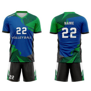 Uniforme de voleibol con estampado por sublimación, material elástico, transpirable y duradero, adecuado para competiciones deportivas y rendimiento atlético. - Product Image 4