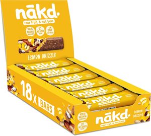 Barres aux fruits et aux noix Nakd' Lemon Drizzle - Vegan - Sans gluten - Collation saine, 35 g (lot de 18) - Product Image 4