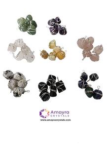 Pendentif en pierre d'obsidienne noire en cristal d'agate Pendentifs naturels Pendentifs en cristal Vente en gros de cristaux d'Amayra Exportations - Product Image 5