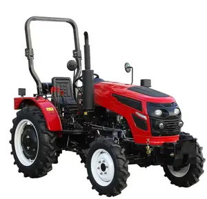 4x4 25hp 30hp 40hp 45hp 50hp lawn mower red farm mini greenhouse CAB roll bar plow plough disc like Deere farrow tractor