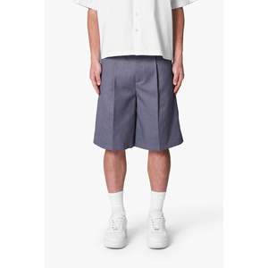 Shorts épais et grands shorts plissés personnalisés OEM vrac haut de gamme de haute qualité pour hommes shorts baggy Fit polyester coton fournisseur de gros - Product Image 1