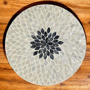 Luxury MOP Inlay Tray Handmade Decorative Serving Tray for <b>Home</b> <b>Decor</b> by Tradebyd Elegant <b>Gift</b> Item - Product Image 4