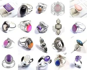925 sterling silver gemstone birthstone rings spring summer collection wholesale jewellery