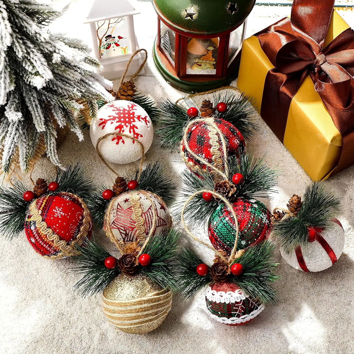 2024 כדור חג המולד קישוטי עץ חג המולד תפאורה כדור חג המולד קישוטי כדור קצף מסיבת חתונה קישוט הבית