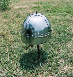 Casco de vikingo medieval personalizable DIY con estilo, hoja de acero de alto carbono, mango de acero inoxidable, disfraz griego portátil de cuero - Product Image 2