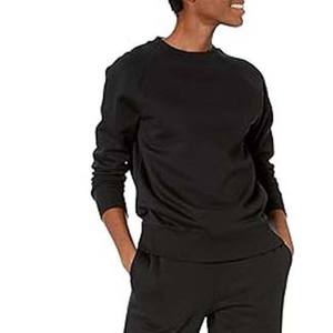 Último diseño Streetwear Sudadera transpirable para mujer Sudaderas ligeras sólidas O-cuello Mangas completas Ropa informal Servicio OEM - Product Image 4