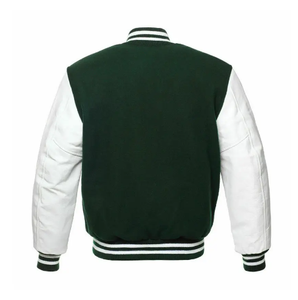 Blouson bombardier Letterman personnalisé pour hommes, vestes universitaires avec col à capuche en laine PU de style Streetwear pour l'hiver, vente en gros - Product Image 2