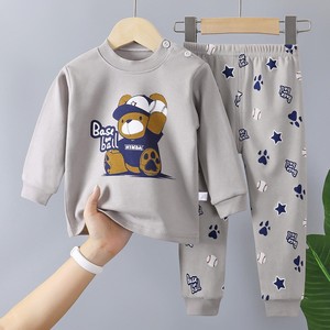 Ensemble de survêtement pour enfants de haute qualité personnalisé, en coton léger et respirant, avec sweat à capuche et pantalon, prix d'usine - Product Image 1