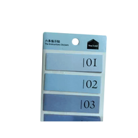 Papeterie de bureau, mini marque-pages colorés et mignons, notes autocollantes de couleur bleue coréenne, notes post-it avec impression de logo personnalisé
