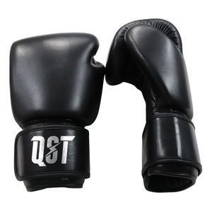 Guantes de Boxeo Profesionales de Cuero Real para Hombre y Mujer, Logotipo Personalizado, Soporte de Muñeca con Velcro, Soporte de Muñeca con Gancho y Bucle - Product Image 2