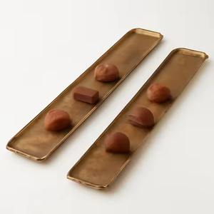 <b>Black</b> Chocolate Serving <b>Tray</b> for Ramadan Eid Long Dessert Platter Dry Fruits Sweet Gift Plate for Arabic Festival Presentation - Product Image 3