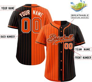 Maillot de baseball anti-humidité chemise de softball boutonnée personnalisée tissu en maille coupe pro pour jeunes nom brodé USA Tackle Twill - Product Image 2