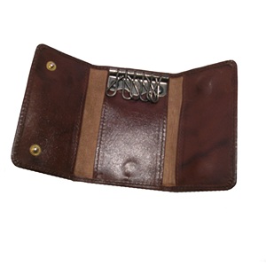 ราคาขายส่งโลโก้ที่กำหนดเองหนังแท้ที่ทำด้วยมือกรณีสำคัญ - Product Image 1