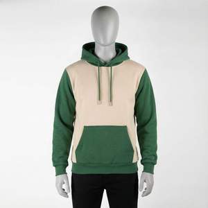 Sudadera con Capucha para Hombre, Diseño Color Block, Felpa de Algodón, Casual, Manga Larga, Bolsillo Canguro, Estilo Urbano - Product Image 1