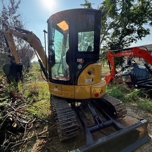 Mini-excavatrice compacte d'occasion CAT 303 5E, petite pelle, engin de construction, mini-excavatrice pour aménagement paysager - Product Image 3