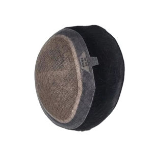 Perruque toupet Miraje Model Taz Hair BD en cheveux humains Remy indiens avec base en dentelle et en PU, ondulations profondes et ondulations naturelles - Product Image 4