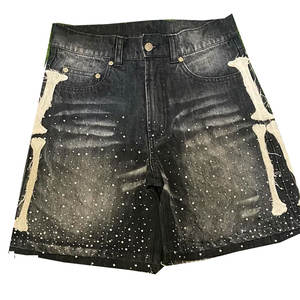 OEM hommes strass décontracté mode Shorts 2025 à la mode hommes Shorts avec strass Style de rue urbain - Product Image 1
