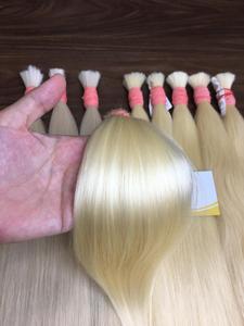 Cabello Remy Rubio sedoso 100% cabello humano #60 Venta De fábrica MOQ 100g envío gratis para pedidos de 100kg - Product Image 4