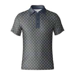 2025 personnalisé hommes Slim Fit Golf pour polo OEM Sublimation 4 voies Stretch Jersey Sportswear fabriqué à partir de Polyester Spandex - Product Image 1