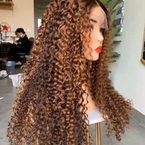 Extensión de cabello brasileño de color de la mejor calidad, cabello humano crudo de trama de encaje HD, peluca rizada de Venta caliente, paquete de ondas de donante vietnamita - Product Image 1