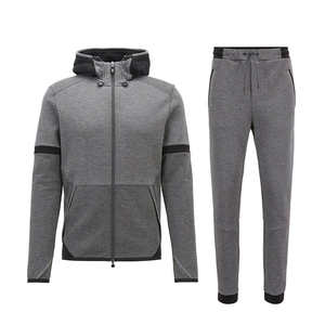 Vente en gros Ensemble de jogging dernier cri de qualité supérieure avec logo personnalisé Tenue de sport slim zippé Survêtement Survêtements pour hommes - Product Image 4