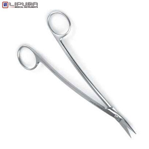 Dean กรรไกรผ่าตัดระดับพรีเมียมแบบมีมุมแบน170มม. ใบมีดหยักทื่อ/ปลายทื่อเครื่องมือทางการแพทย์ - Product Image 3