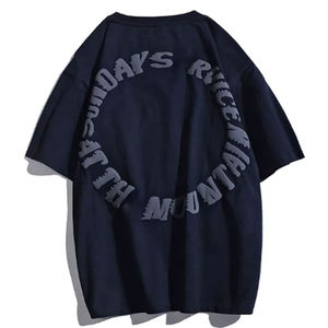 T-shirt à manches courtes taille personnalisée pour hommes Top Tendance Impression bouffante Respirant 100% coton tricoté Prix de gros les plus demandés - Product Image 2