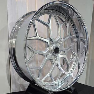 Ruedas Forjadas <span class=keywords><strong>de</strong></span> Aleación <span class=keywords><strong>de</strong></span> Aluminio Personalizadas Rucci <span class=keywords><strong>de</strong></span> 24 y 26 Pulgadas, Ruedas con Borde Grande 5x115 5x127, Llantas Cromadas Pulimentadas para Chevy Oldsmobile - Product Image 4
