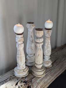 แท่นวางเทียนทำจากไม้เนื้อแข็งที่เป็นมิตรต่อสิ่งแวดล้อมสำหรับตกแต่งบ้านดีไซน์หรูหราและใช้ในเทศกาลคริสต์มาส - Product Image 2