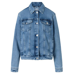 Chaqueta de Mezclilla Ligera para Hombre, Invierno, Cómoda, Fácil de Usar, 100% Algodón, Secado Rápido y Transpirable, Logotipo Frontal - Product Image 1