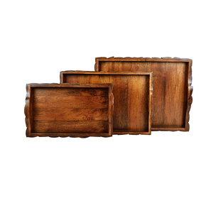 Bandeja decorativa Rectangular de madera de diseño Popular, diseño clásico para Cocina Casera usada - Product Image 6