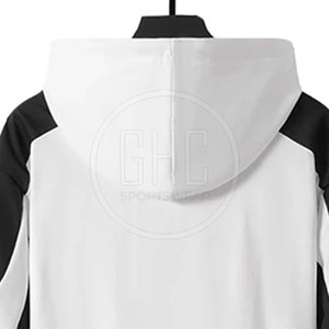 ชุดวอร์มผู้ชายผ้าคอตตอนผ้าโพลีเอสเตอร์ดีไซน์แบบมีซิปเสื้อวอร์มสำหรับวิ่งจ๊อกกิ้ง - Product Image 5